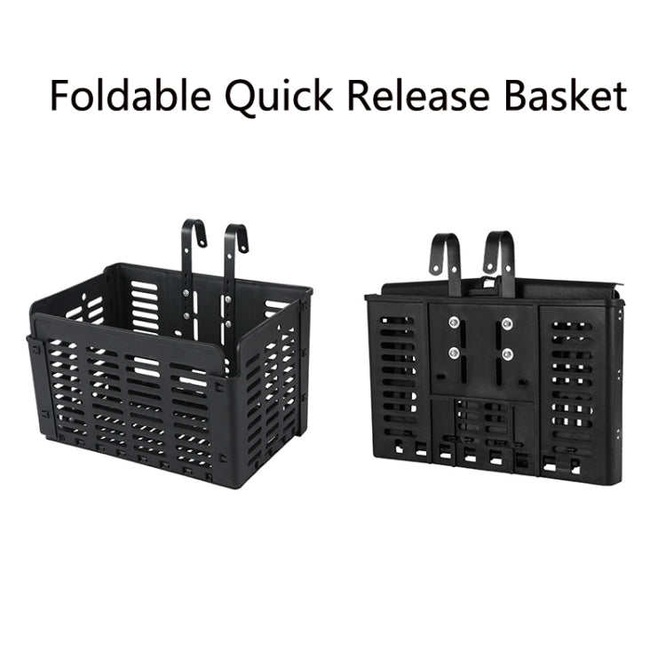WEST BIKING Bicycle Basket Foldable Quick Release Basket Portable Food Basket by WEST BIKING