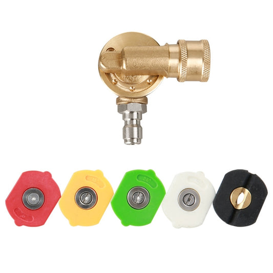 High Pressure Cleaning Machine Accessories Brush Head 240 Degrees Rotating 1/4 Live Joint(7 Speed Corner +5 Color Nozzle) - Car Washer & Accessories by buy2fix | Online Shopping UK | buy2fix