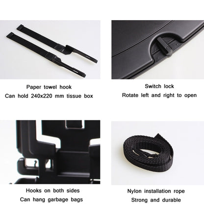 Car Seat Back Sundries And Beverage Storage Tray(Black) by buy2fix