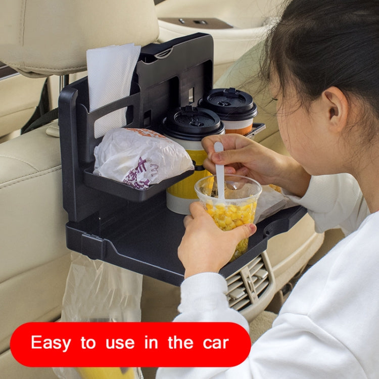 Car Seat Back Sundries And Beverage Storage Tray(Brown) by buy2fix