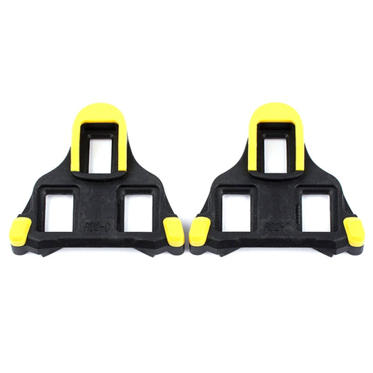 PROMEND Road Mountain Bike Shoe Lock Cleat Self-Locking Pedal Cleat(Highway Car Lock Yellow)