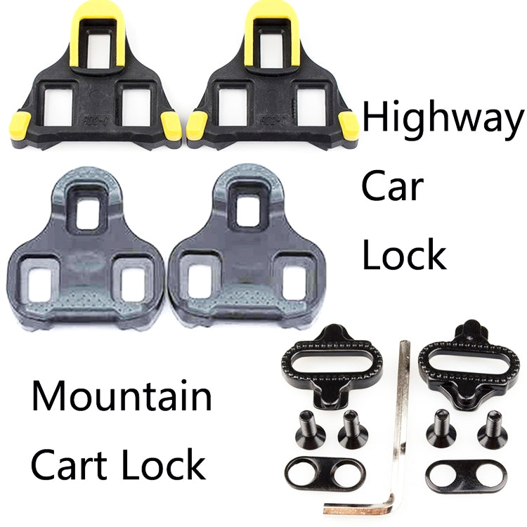 PROMEND Road Mountain Bike Shoe Lock Cleat Self-Locking Pedal Cleat(Highway Car Lock Yellow) - Pedals by PROMEND | Online Shopping UK | buy2fix