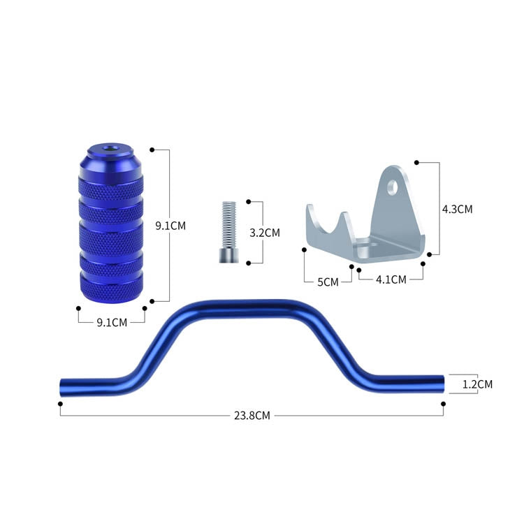 TF-2011 Motorcycle Modification Pedal Rod Universal Elbow Pedal(Blue) - Others by buy2fix | Online Shopping UK | buy2fix