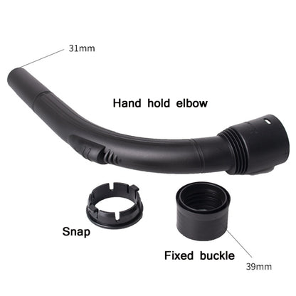 3 PCS 32mm Hand Handle Elbow For Household Vacuum Cleaner Accessories(Black) - Other Accessories by buy2fix | Online Shopping UK | buy2fix