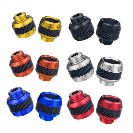 1pair TF-1783 Motorcycle Accessories Modified Electric Car Anti-Drop Cup Aluminum Alloy Shock Absorption Front Fork Cup(Red) - Protective Gear by buy2fix | Online Shopping UK | buy2fix