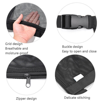 Car Storage Network Pocket Car Roof Seating Room Mesh Folding Hanging Bag, Style: Single Layer(Red) by buy2fix