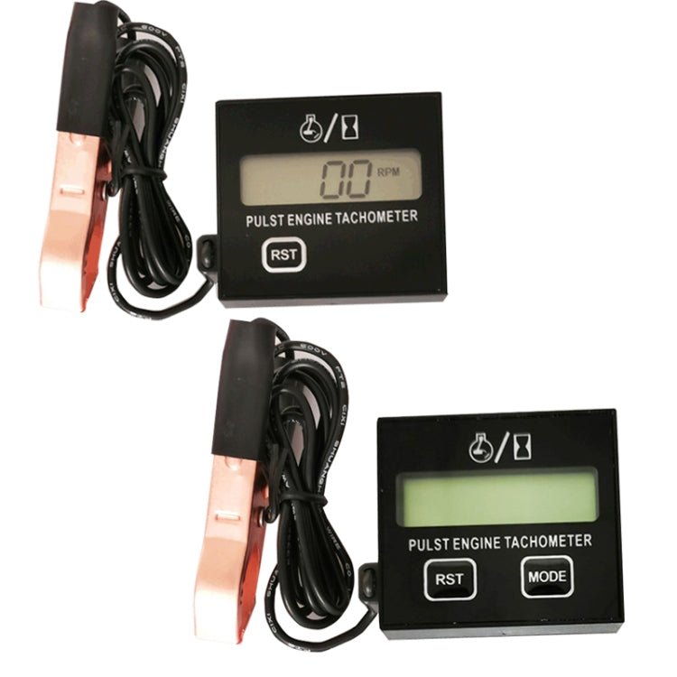 ZSB-03 Chain Saw Tachometer Gasoline Engine Lawn Mower High Tachometer Digital Display Induction Pulse Tachometer, Specification: Clip Version by buy2fix