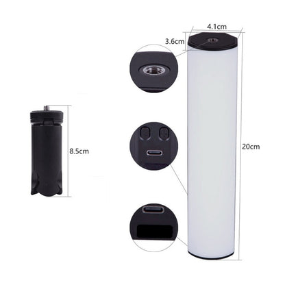 W200 RGB Outdoor Photography Handheld Fill Light LED Atmosphere Stick Light - Selfie Light by buy2fix | Online Shopping UK | buy2fix