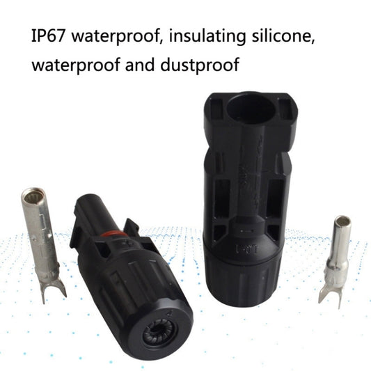 10 Sets MC4 Solar Photovoltaic Connector Waterproof Flame-Retardant Socket - DIY Cables by buy2fix | Online Shopping UK | buy2fix