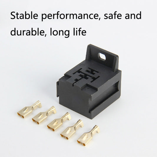 20 Sets D2K5PS 5-pin Automotive Plastic Handle Relay Socket with Terminal - Relays by buy2fix | Online Shopping UK | buy2fix