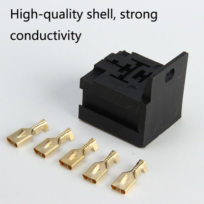 20 Sets D2K5PS 5-pin Automotive Plastic Handle Relay Socket with Terminal - Relays by buy2fix | Online Shopping UK | buy2fix