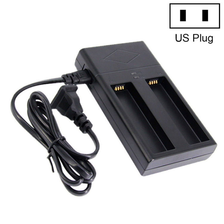 Jinnet 2 PCS Smart Dual Charge Handheld Gimbal Camera Battery Charger For DJI/Osmo(US Plug) - Battery Wall Charger by Jinnet | Online Shopping UK | buy2fix