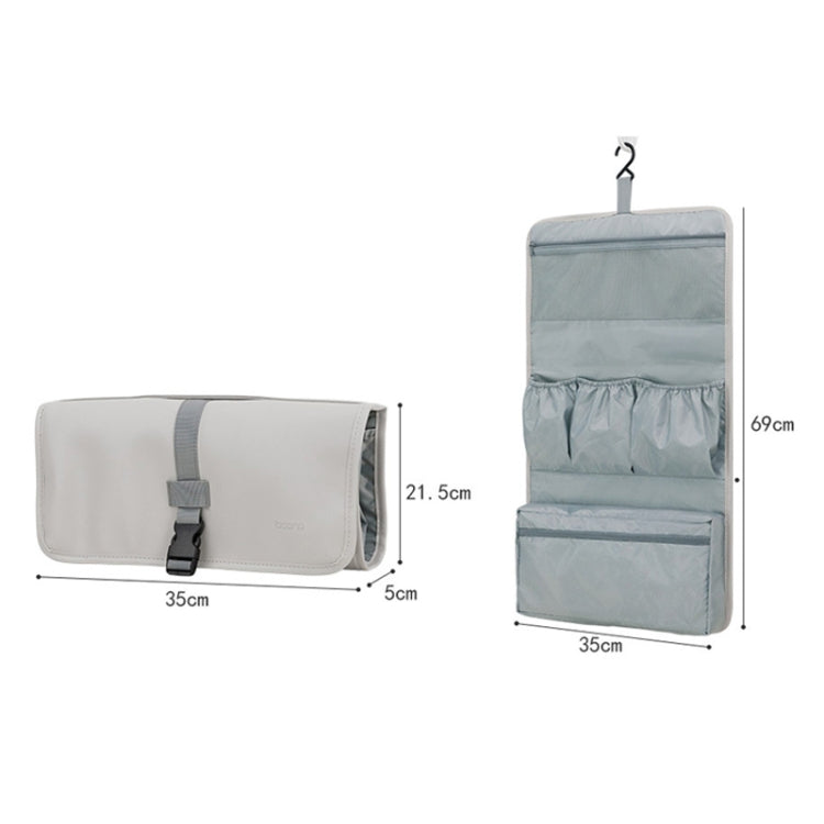 Baona BN-DS004 PU Leather Portable Storage Bag For Dyson Hair Curler(Grey) - For Dyson Accessories by Baona | Online Shopping UK | buy2fix