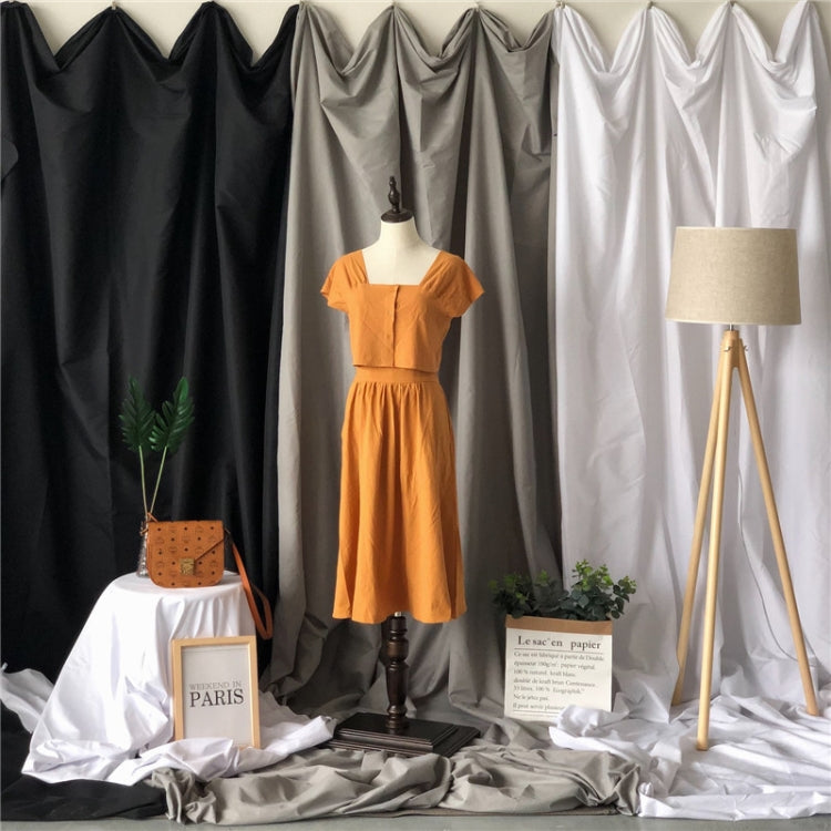 1 x 1.2m Photo Background Cloth Increased Widened Photography Cloth Live Broadcast Solid Color Cloth(White) - Solid Color by buy2fix | Online Shopping UK | buy2fix