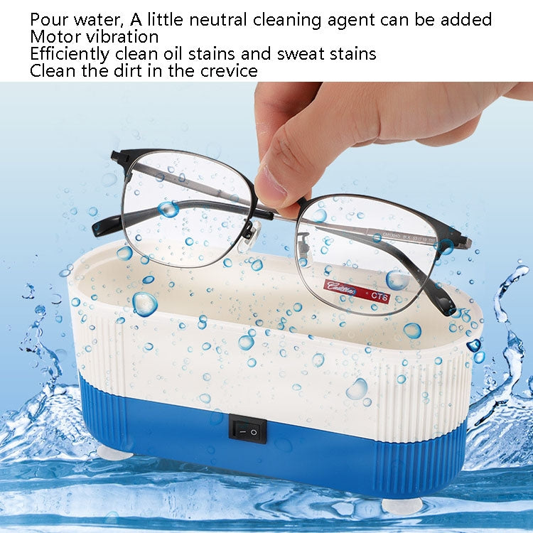 3 in 1 Glasses Cleaning Machine Small Contact Lens Glasses Jewelry Watch Cleaner(Pink) - Ultrasonic Cleaner by buy2fix | Online Shopping UK | buy2fix