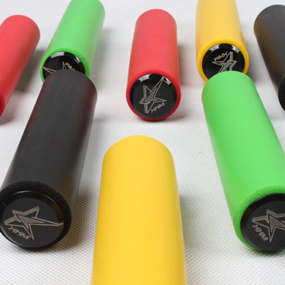 MEROCA Mountain Bike Grip Cover Shock Absorbic Silicone Handlebar Sponge Cover(Yellow) - Bicycle Grips by buy2fix | Online Shopping UK | buy2fix