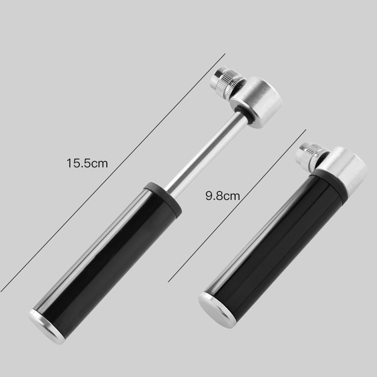 Manual Mini Portable Bicycle Aluminum Alloy Pump Basketball Football Inflatable Cylinder(Bubble Bag Red) by buy2fix