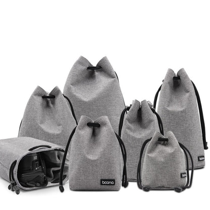 Benna Waterproof SLR Camera Lens Bag  Lens Protective Cover Pouch Bag, Color: Square Large(Gray) - Lens Bag by Benna | Online Shopping UK | buy2fix