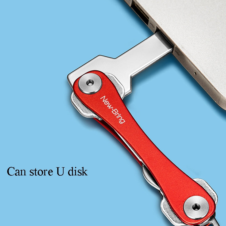 New Bring Mini Keychain Emergency Tool Multifunctional Portable Car Accessories Metal Key Storage Device(Gray Lengthening) by buy2fix