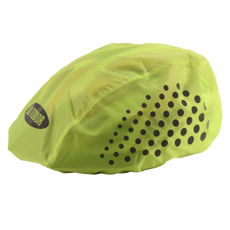 2 PCS Cycling Helmet Rain Cover Outdoor Reflective Safety Helmet Cover, Size: Free Size(Fluorescent Green (Style 2)) by buy2fix