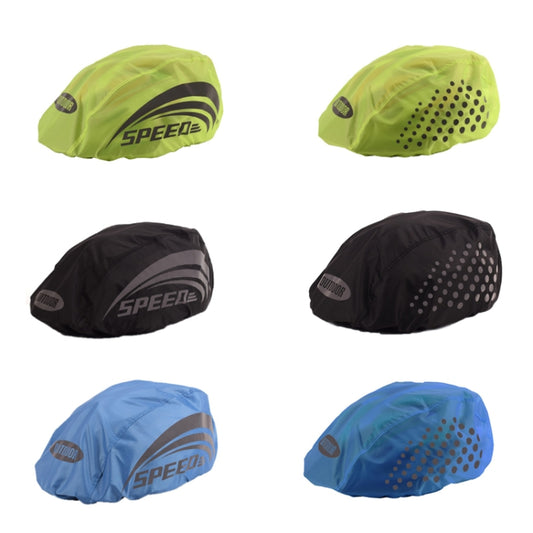2 PCS Cycling Helmet Rain Cover Outdoor Reflective Safety Helmet Cover, Size: Free Size(Fluorescent Green (Style 1)) by buy2fix