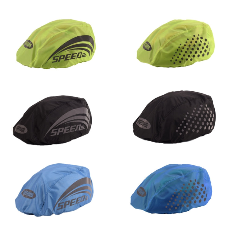 2 PCS Cycling Helmet Rain Cover Outdoor Reflective Safety Helmet Cover, Size: Free Size(Fluorescent Green (Style 2)) by buy2fix