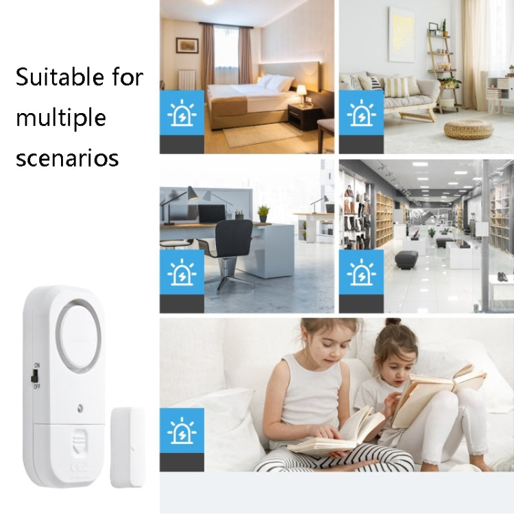 N911S Home Door Window Induction Alarm Household Door Magnetic Wireless Anti-Theft Alarm(Host + Magnetic Strip) - Door Window Alarm by buy2fix | Online Shopping UK | buy2fix