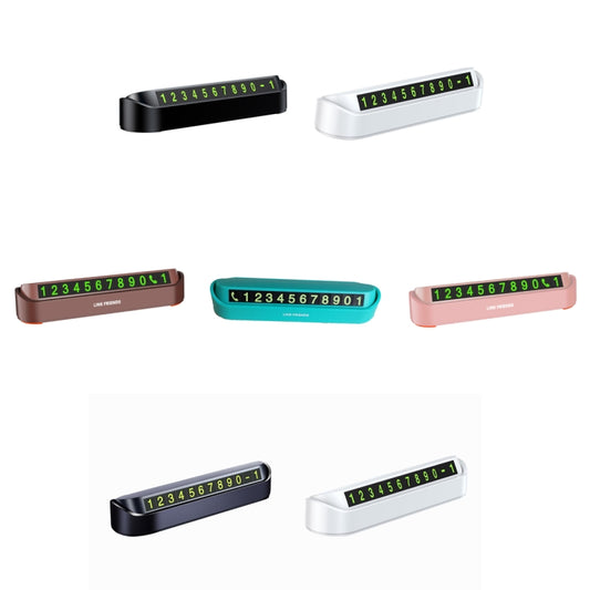 Hidden Parking Number Card Nightlight Number Button Parking Number Card, Style: Neutral (White) by buy2fix