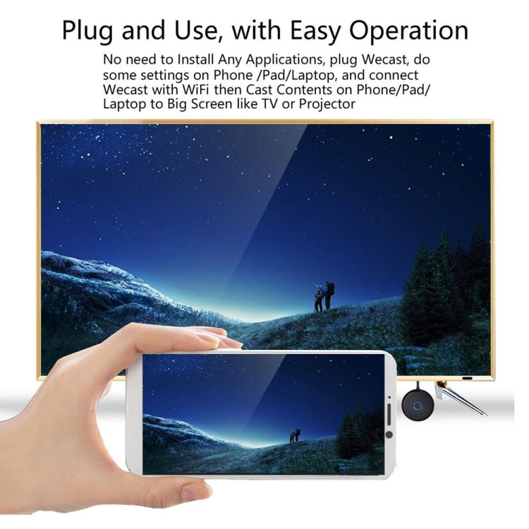 E89BK 2.4GHz / 5GHz WiFi Wireless Display Dongle Receiver Horizontal And Vertical Screen Streaming Media Player HDTV Stick(Black) - Wireless Display Dongle by buy2fix | Online Shopping UK | buy2fix