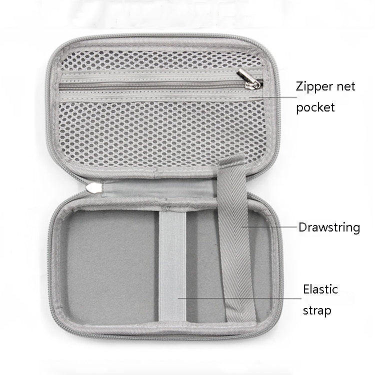 Baona BN-F010 2.5 inch Mobile Hard Disk Single Layer Storage Bag Power Bank Protection Storage Bag(Gray) by buy2fix