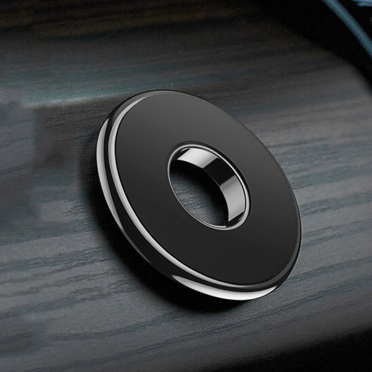 Q6 Car Magnetic Mobile Phone Holder Round Car Dashboard Navigation Bracket(Black) by buy2fix