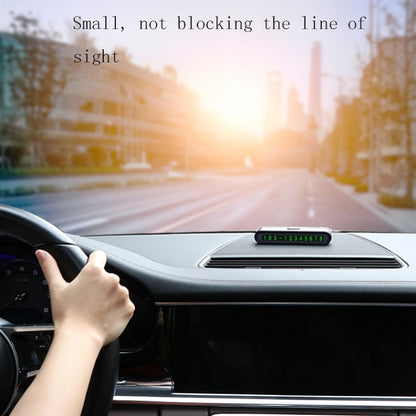 2 PCS One-Click Automatic Hiding Temporary Parking Signs For Cars(White - Green Numbers) by buy2fix