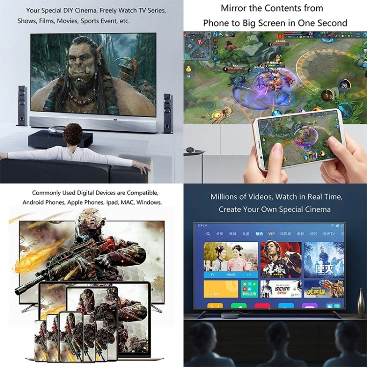 C39K 2.4G WiFi Wireless Display Dongle Receiver HDTV Stick For Mac IOS Laptop And Android Smartphone by buy2fix