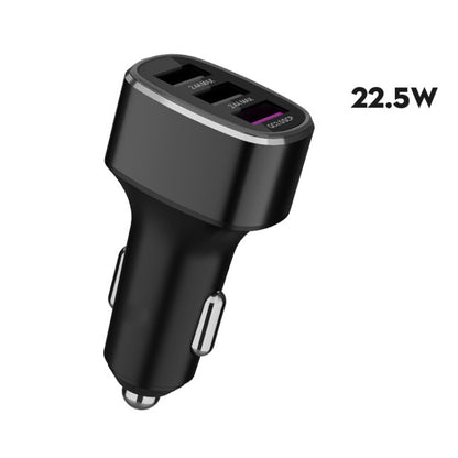 Three USB Ports Car Fast Charging Charger For Huawei/For OPPO/VIVO/OnePlus And Other Flash Charging, Model: GT680 Black - Car Charger by buy2fix | Online Shopping UK | buy2fix