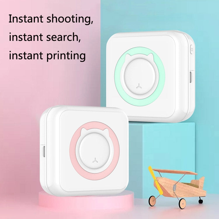 Convenient Pocket Mini Printer Student Wrong Question Thermal Bluetooth Mobile Phone Photo Data Note Printer(Pink) - Photo Printers by Huawei | Online Shopping UK | buy2fix