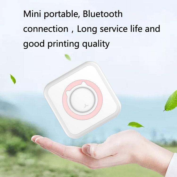 Convenient Pocket Mini Printer Student Wrong Question Thermal Bluetooth Mobile Phone Photo Data Note Printer(Blue) - Photo Printers by Huawei | Online Shopping UK | buy2fix