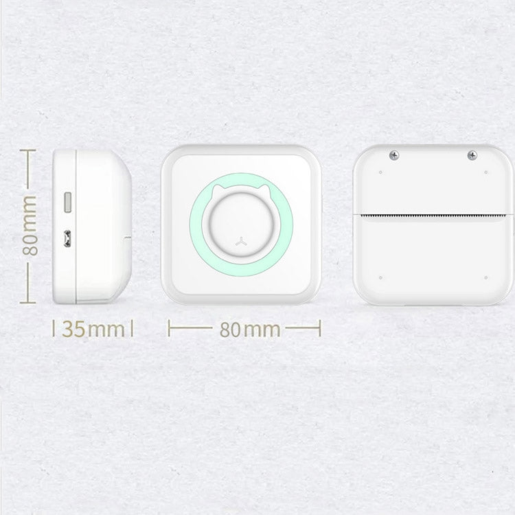 Convenient Pocket Mini Printer Student Wrong Question Thermal Bluetooth Mobile Phone Photo Data Note Printer(Blue) - Photo Printers by Huawei | Online Shopping UK | buy2fix