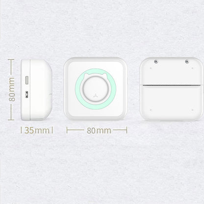 Convenient Pocket Mini Printer Student Wrong Question Thermal Bluetooth Mobile Phone Photo Data Note Printer(Blue) - Photo Printers by Huawei | Online Shopping UK | buy2fix