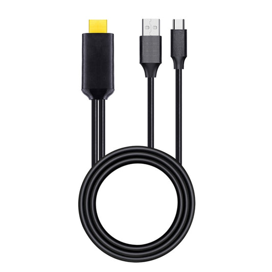 T2 Type C USB To HDMI-Compatible 4K 60Hz HD Cable TV Screen Connector for Phones, Tablets, Laptops, Projectors(Black) - Wireless Display Dongle by buy2fix | Online Shopping UK | buy2fix