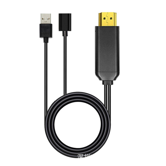 L3B Type-C USB To HDMI-Compatible  Audio Transfer Three-In-One HD Cable TV Screen Connector(Black) - Wireless Display Dongle by buy2fix | Online Shopping UK | buy2fix