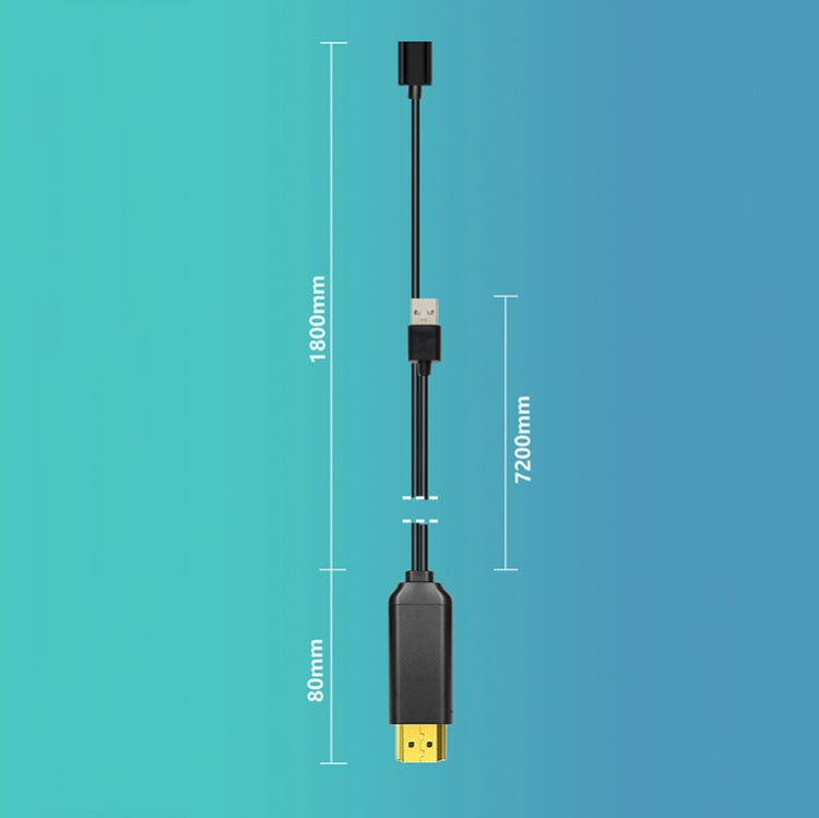 L3B Type-C USB To HDMI-Compatible  Audio Transfer Three-In-One HD Cable TV Screen Connector(Black) - Wireless Display Dongle by buy2fix | Online Shopping UK | buy2fix