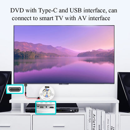 L3B Type-C USB To HDMI-Compatible  Audio Transfer Three-In-One HD Cable TV Screen Connector(Black) - Wireless Display Dongle by buy2fix | Online Shopping UK | buy2fix