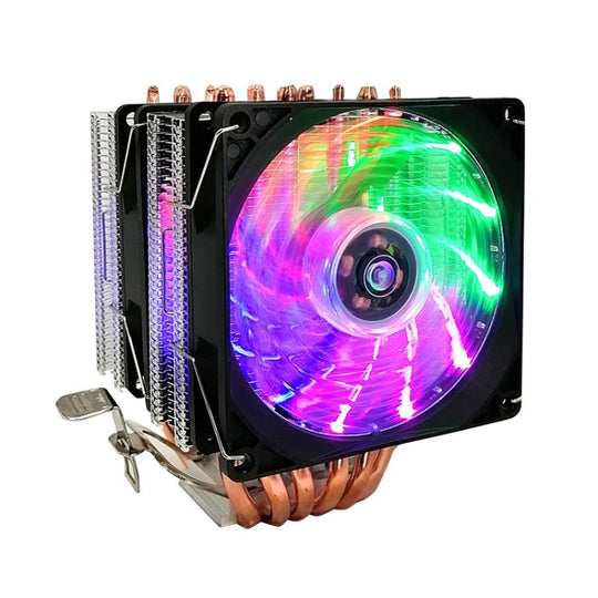 COOL STORM CT-4U-9cm caloduc double tour CPU radiateur cuivre tuyau 9 Cm ventilateur pour plate-forme Intel/AMD Spécification: Lumière colorée Double ventilateur à 3 fils lumière extérieure