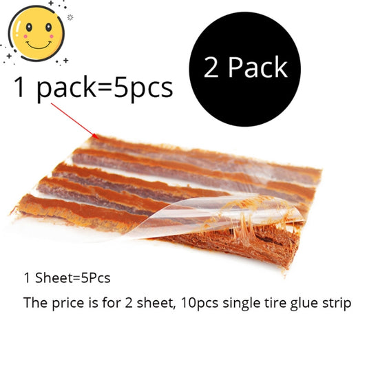 5 PCS Car Motorcycle Bike Tyre Repairing Rubber Strips Tyre Puncture Emergency Repair Strips Stiring Glue - Tire Repair & Installation Tools by buy2fix | Online Shopping UK | buy2fix