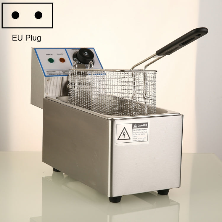 4L Electrician Fryer Home Desktop Single Cylinder Small Electric Fryer, EU Plug - Electric Deep Fryers by buy2fix | Online Shopping UK | buy2fix