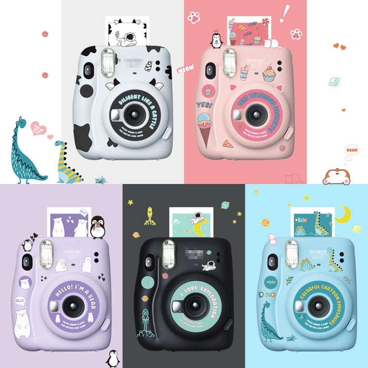 5 PCS 5 in 1 DIY Cute Cartoon Camera Stickers Set for Fujifilm Instax mini 11(Dessert Animal Series) by buy2fix