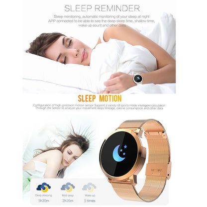 Q8 OLED Color Screen Fashion Smart Watch IP67 Waterproof, Support Heart Rate Monitor / Blood Pressure Oxygen / Fitness Tracker(Blue) by buy2fix