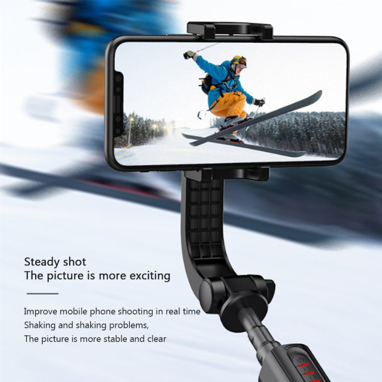 XYK-19017 Smart Anti-Shake Single Axis Stabilizer Retractable Mobile Phone Selfie Stick Video Live Tripod With Bluetooth Remote Control(Black) - Handheld Gimbals by buy2fix | Online Shopping UK | buy2fix