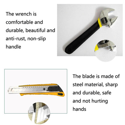 12 In 1 Car Home Dual-Use Hardware Combination Tool Set, Style: Paperback 8012G-1 - Hand Tool Sets by buy2fix | Online Shopping UK | buy2fix