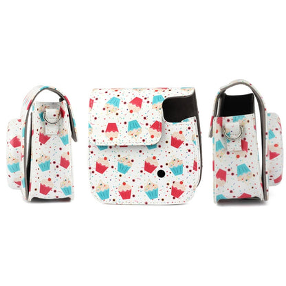 Full Body Camera PU Leather Case Bag with Strap for FUJIFILM instax mini 9 / mini 8+ / mini 8(Dessert Series) by buy2fix